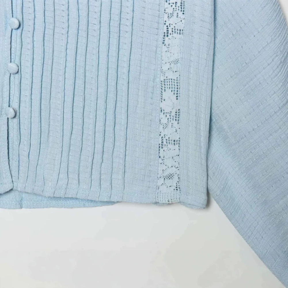 ZARA Summer Fashion Simple Versatile Contrast Color Embroidery Shirt